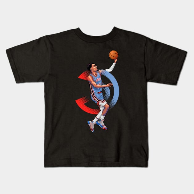 Trae Young Kids T-Shirt by lazartemarjun